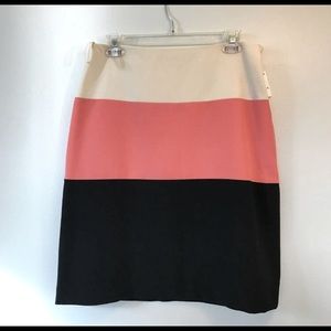 Kasper Apricot Multi Skirt